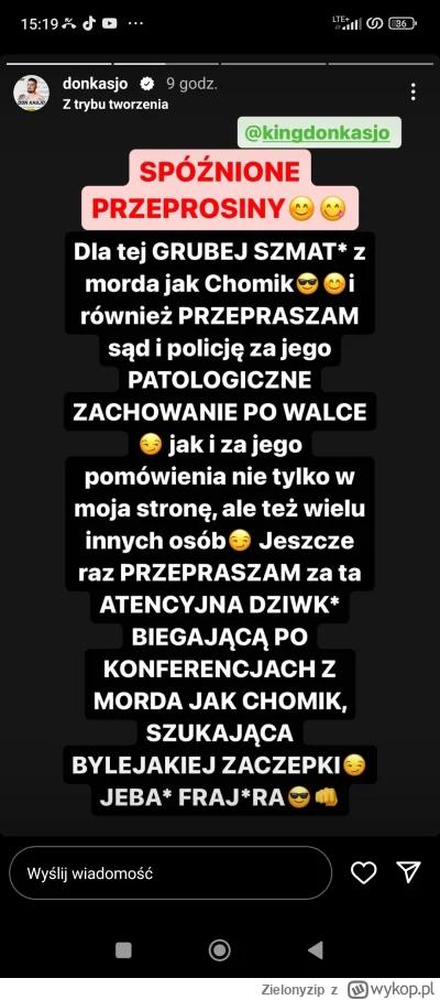 Zielonyzip - #famemma o kogo chodzi? O szalonego szczura ? I czemu przeprasza policję...