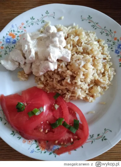 maegalcarwen - Mudżadara z 3 rodzajów roślin, indyk w sosie śmietanowym, pomidory #go...