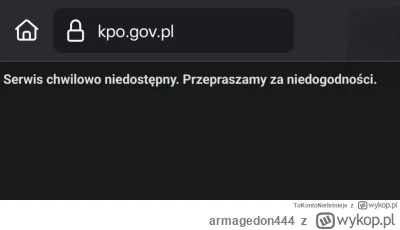 armagedon444 - #kpo 
było wziąć dotacje na dywersyfikację serwerów