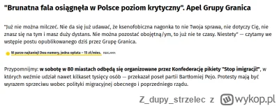 Zdupystrzelec - To jest ta "brunatna fala rasizmu i ksenofobii", która przelewa się p...