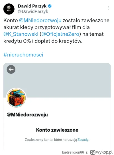 badreligion66 - #polityka #nieruchomosci #kanalzero No co za przypadek