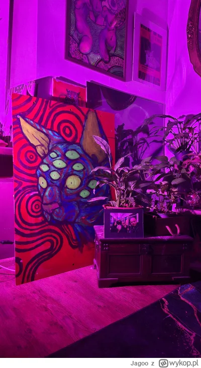 Jagoo - Tak na szybko namalowałam, Kocik w barwach uv


#jagooart #sztuka #tworczoscw...