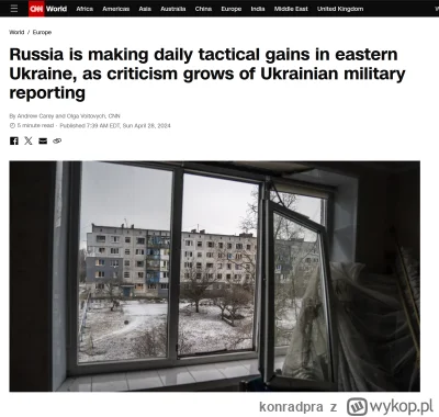 konradpra - #ukraina #wojna
Zarówno Myroshnykov, jak i portal DeepState skupiają się ...