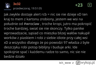 ish_waw - @mort555 A prognozy ekspertów były wtedy przesadnie alarmujące? Chyba tylko...