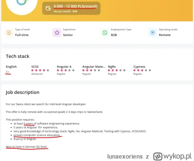 lunaexoriens - Ja pierniczę, co to za janusz szuka dla szwajcarskiego klienta, który ...