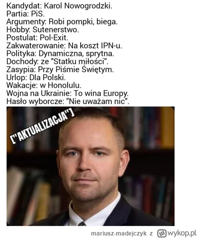 mariusz-madejczyk - "Wojna na Ukrainie to wina Europy". Przecież ten człowiek pogrąża...