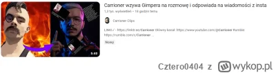 Cztero0404 - #carrioner #youtube #twitch #famemma ''Carrioner wzywa'' XDDDD Megaloman...