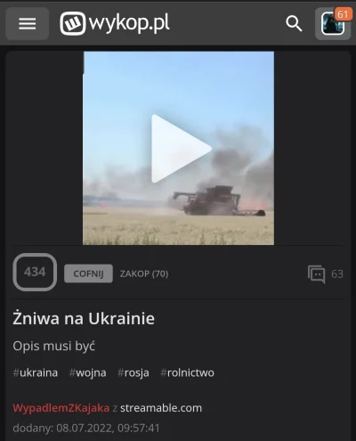 rolnik_wykopowy - @ApuApustaja: A pamiętacie "żniwa na Ukrainie"? Co prawda mógł być ...