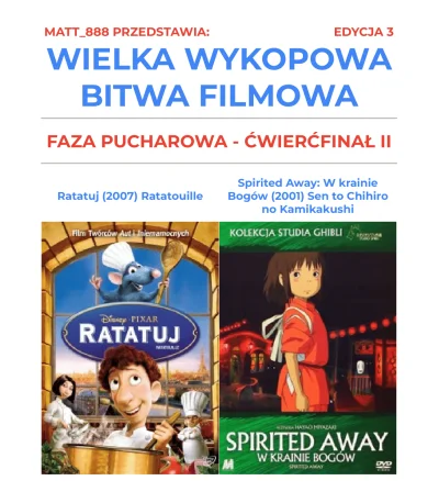 Matt888 - WIELKA WYKOPOWA BITWA FILMOWA - EDYCJA 3!

Tag do obserwacji lub czarnolist...