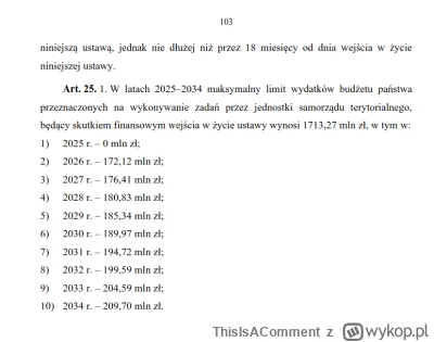 ThisIsAComment - >Tylko że ustawa nie zapewnia na to ŻADNYCH środków.

@HlHl: Wy czyt...