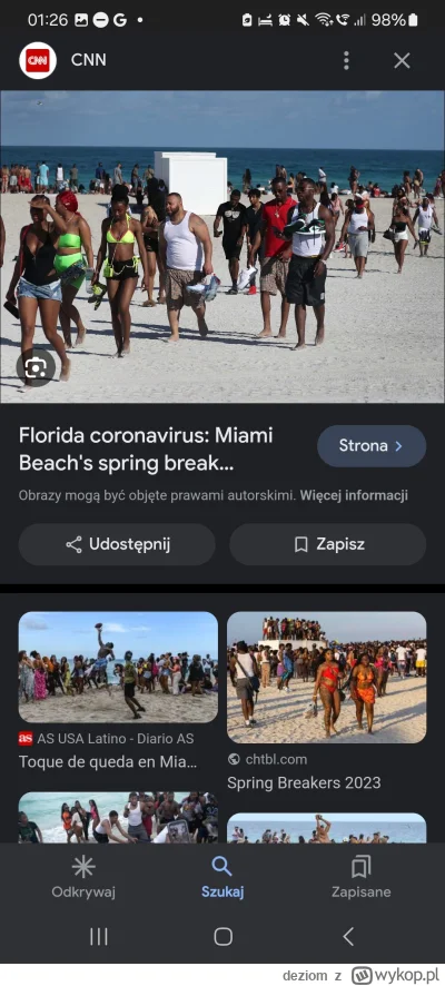 deziom - @deziom UWAGA, NA PLAŻY MIAMI NIE MOŻE BYĆ TYLE MURZYNÓW, zdjęcie przypadkow...