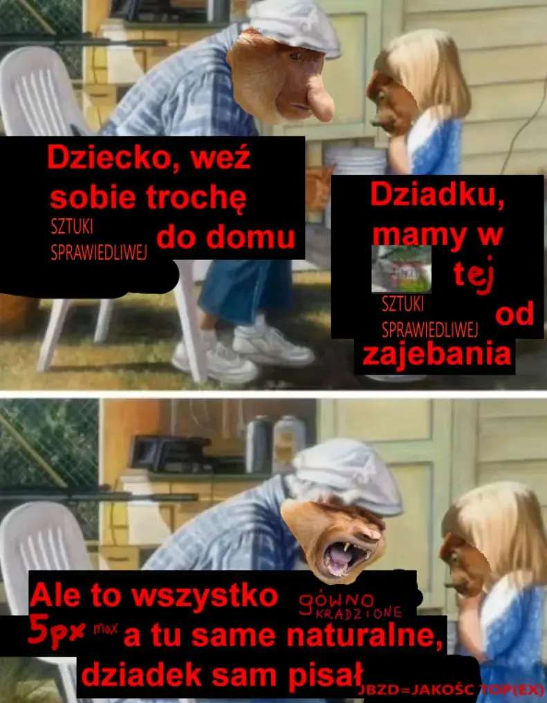 iustus - #konkursnanajbardziejgownianymemznosaczem