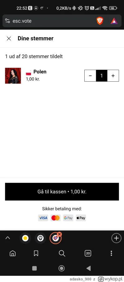 adasko_900 - Mirki jak chcecie głosować na Justynę to polecam z Danii. Korona duńska ...