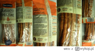 wkto - #listaproduktow
#kabanosyduze pieczone drobiowo-wieprzowe 100g ze 119g Tarczyń...
