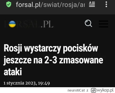 neurotiCat - @robertkk: Usunę zaraz potem jak ruskim skończą się rakiety xD