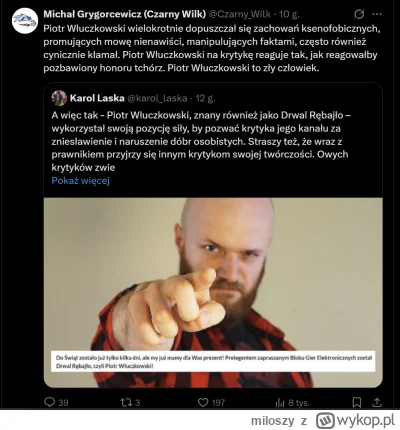 miloszy - #kiszak #drwalrebajlo
Czarny Wilk, bohater tagu