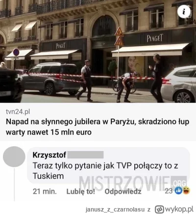 januszzczarnolasu - #polska #paryz #polityka #heheszki #tvp #tusk #pis 
( ͡° ͜ʖ ͡°)
