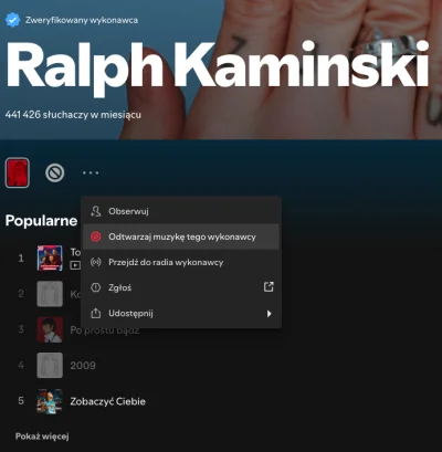 smutny_kojot - Wiecie, że istnieje sposób, żeby spotify nie odtwarzał niektórych arty...