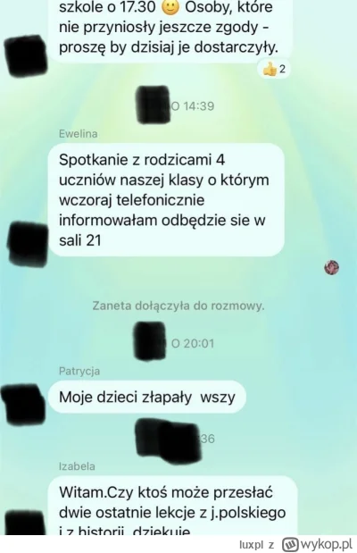 luxpl - Co się #!$%@? na grupach rodziców w podstawówce to nie wie nikt #szkola #rodz...