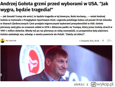 aleksc - Przy tak wyrównanym wyniku o tym kto wygra zdecyduje amerykańska polonia. A ...