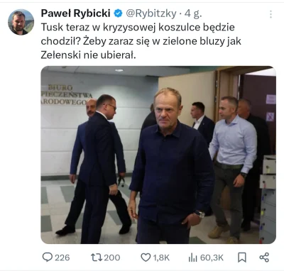 Turin89 - Prawak to zawsze znajdzie okazję, by się doczepić.
Jakby był w garniturze t...