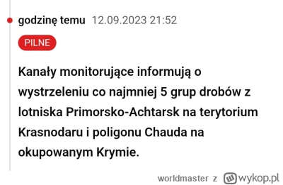 worldmaster - #wojna #ukraina #rosja #pilne #breakingnews
 #wirtualnapolska informuje...