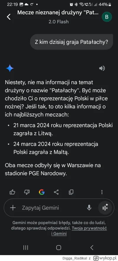 D.....l - Nawet AI wie
#mecz