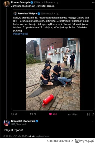 CipakKrulRzycia - #polityka #ostatniepokolenie #stanowski #giertych
Piekło zamarzło. ...