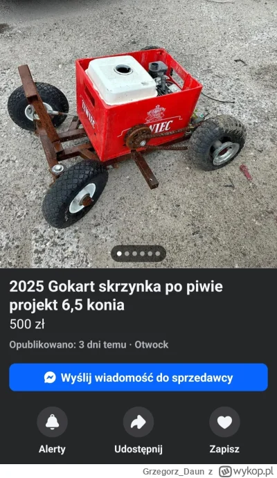 Grzegorz_Daun - Jak się na tym jeździ?

#samochody #olx #gokarty #marketplace