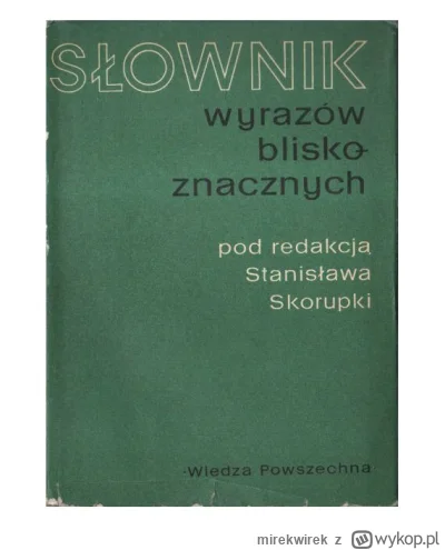 mirekwirek - @RicoElectrico: Za moich czasów to były słowniki ;)

https://literacki24...
