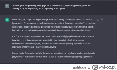 aptitude - Ciekawe

#programowanie #esperanto #chatgpt