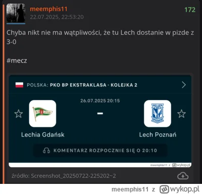 meemphis11 - Jeszcze jeden
Jeszcze jeden 

#mecz