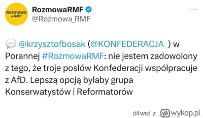 d4wid - Pytanie do #konfederacja 

Jaki dzisiaj macie przekaz partyjny, bo wcześniej ...