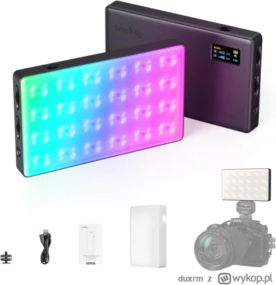duxrm - Wysyłka z magazynu: PL
SMALLRIG RM120-3808 lampa do wideo LED RGB
Cena z VAT:...
