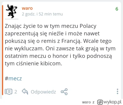 waro - He he, klasyka

#mecz