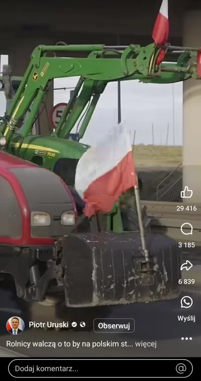 Fingolfin89 - Łoooo Panie
Pisior wrzuca posta o biednych polskich rolnikach, w tle ck...