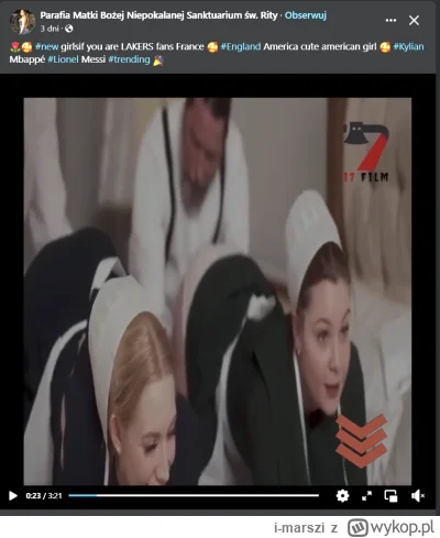 i-marszi - #heheszki

Co ten #facebook 
Parafia Matki Boskiej postuje wstępy do porno...