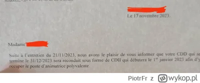 PiotrFr - Żona dostała stałą umowę. Świetnie się odnalazła w pracy z dziećmi po rzuce...