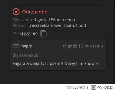 OmgLolWtf - Według moderacji wpis o fagacie robiącej --> TO <--  z psem to nie tresci...