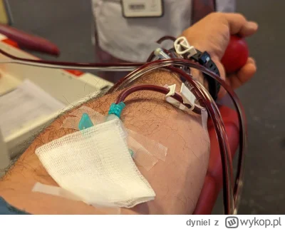 dyniel - 25 720 - 230 = 25 490
Data donacji - 14.08.2023
Rodzaj donacji - osocze
Miej...