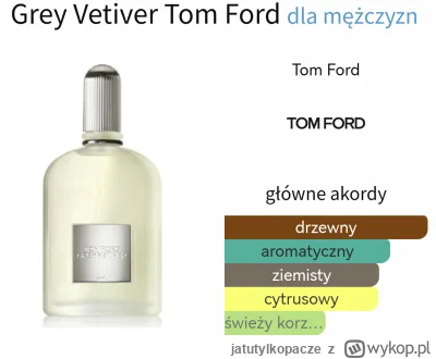 jatutylkopacze - Salut! Przychodzę z propozycją odlania Tom Ford Grey Vetiver EDP w ś...