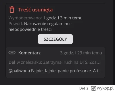 Del - @Moderacja Wy chyba serio macie coś z chromosomami. Mój post, w którym kazałem ...