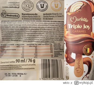 wkto - #listaproduktow
#lodynapatyku waniliowe z sosem słony karmel w potrójnej polew...