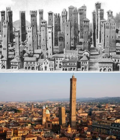 arinkao - W XII wieku w Bolonii było około 180 wież. Najwyższy, mający 97 metrów wyso...