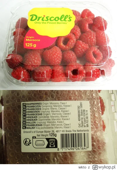 wkto - #listaproduktow
#malinyswieze Driscoll's #driscoll
aktualny producent: tajny, ...