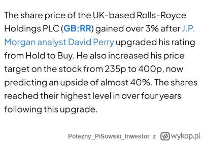 PoteznyPiSowskiInwestor - #gielda ciekawa rekomendacja J P Morgan, podnieśli cenę Rol...
