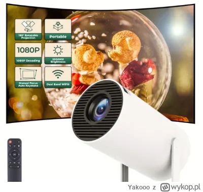 Yakooo - Kupował ktoś z Was projektor z Temu/Alliexpress? Jak wrażenia? 
Z filmów rec...