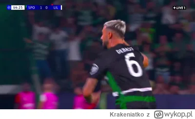 Krakeniatko - J--------E CO ZA GOL!!!

SPORTING - LILLE 2:0 
Debast

#golgif 
#mecz