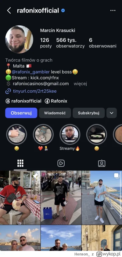 Henson_ - Czemu rafonix od afery z lewandowskim i Polakiem nic nie wrzuca na ig? ( ͡°...