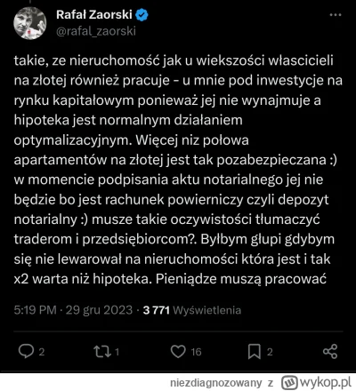 niezdiagnozowany - Jedyny plus, że będzie tak jak przy zwykłej transakcji, część ceny...